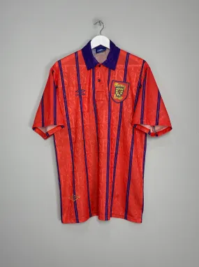 1993/95 SCOTLAND AWAY SHIRT (XL) UMBRO