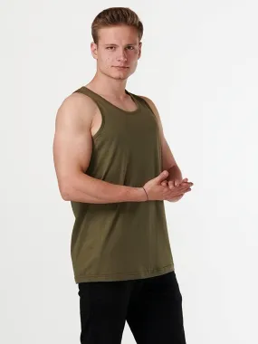 Basic Tanktop - Army Grøn