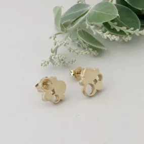 Bubble Reef Yellow Gold Studs