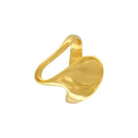 Courage Waterproof Wavy Ring 18K Gold Plating