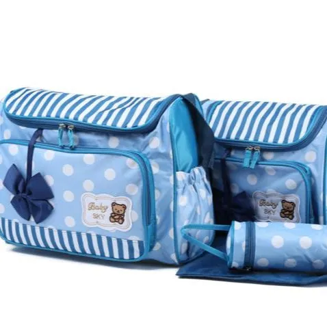 DB3-Baby Sky Diaper Bag 4 Pcs Set