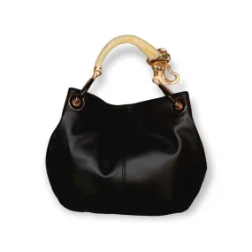 ELEPHANT SMALL BAG WITH BLACK VEGAN LEATHER