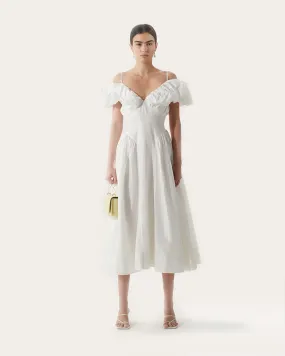 Erin Dress Silk Off-White