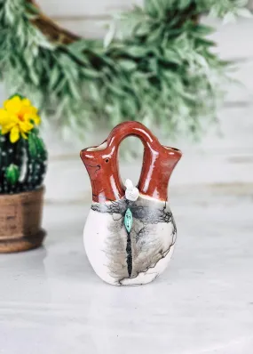 Functional Terracotta Bird & Stone Wedding Vase