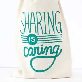 funny wine gift bag, sharing is caring gift bag for birthday, booze bag