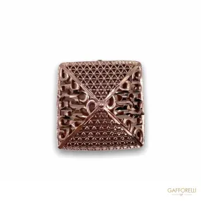 Imperial Ethnic Square Button B159 - Gafforelli Srl