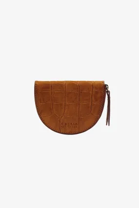 Laura Coin Purse Cognac Croco Classic Leather