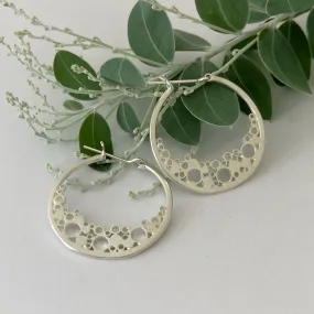 Medium New Moon Hoop Earrings