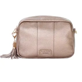 Pom Pom London City Bag Metallic Bronze