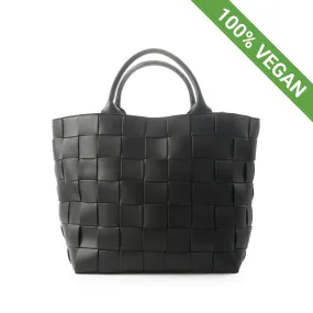 Shopper | Braided Strap Shopper | Black | Vegan