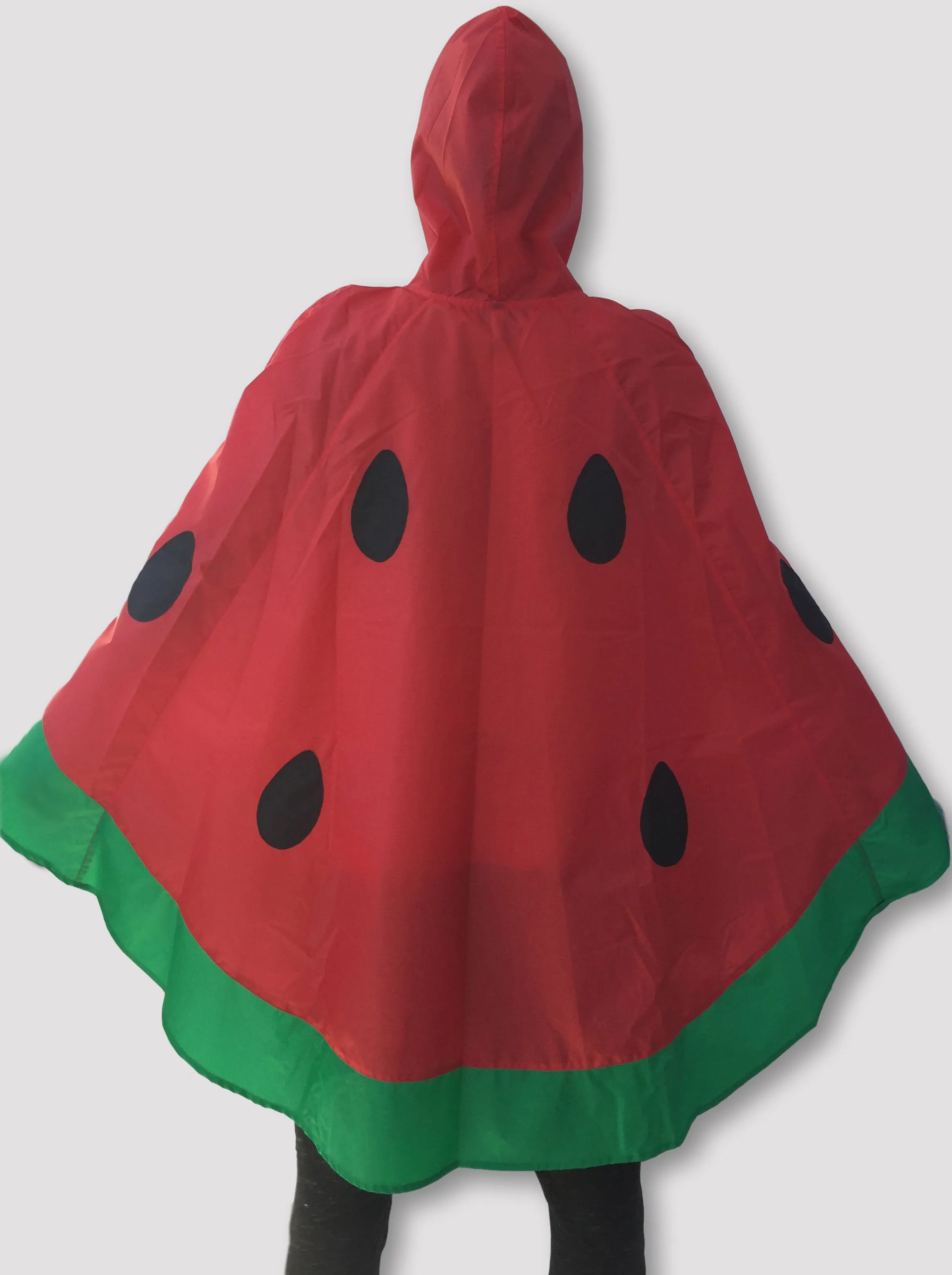 Watermelon Rain Poncho Red