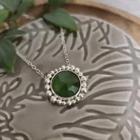 Woodland Green Halo Pendant